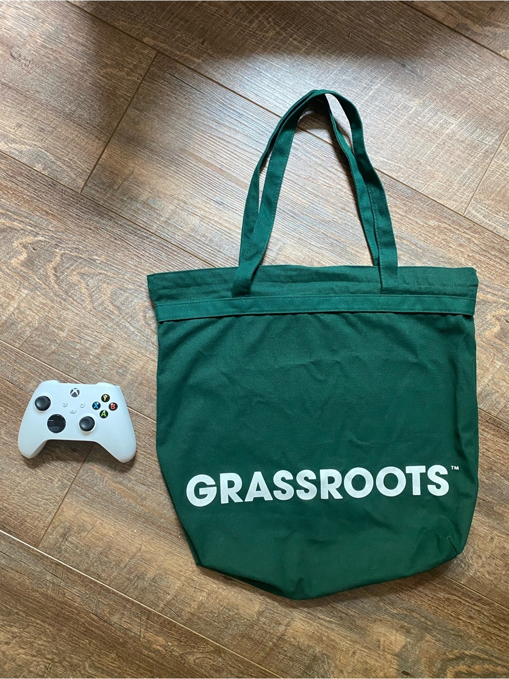Grassroots Forest Green Canvas Tote Bag *$5 SHIPPING*
